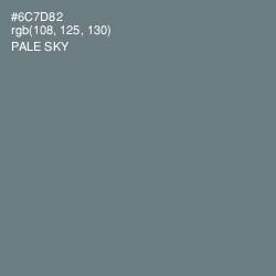 #6C7D82 - Pale Sky Color Image